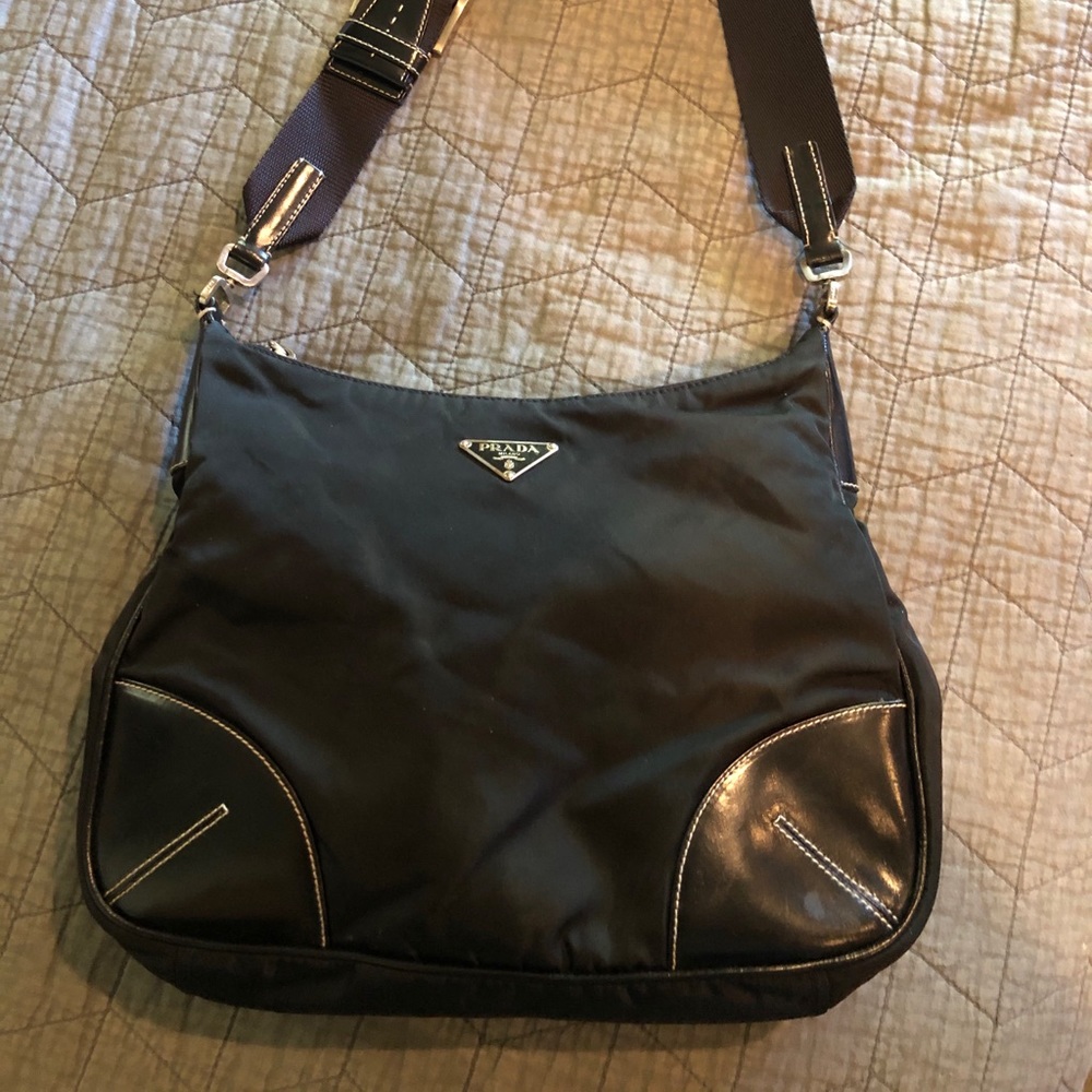 Black nylon Prada shoulder bag